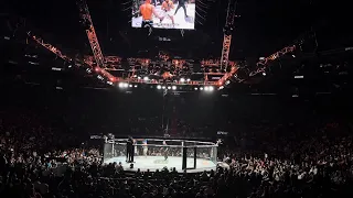 Dustin Poirier finishes Benoit Saint Denis Live UFC 299 CROWD REACTION