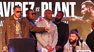 DAVID BENAVIDEZ TO CALEB PLANT "CANELO PUT YOU TO SLEEP!" BENAVIDEZ CLOWNS PLANT IN HEATED PRESSER