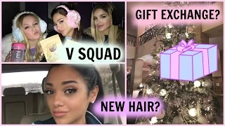 V SQUAD gift exchange, NEW HAIR, haul, & more