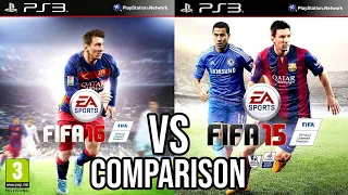 FIFA 16 Vs FIFA 15 PS3