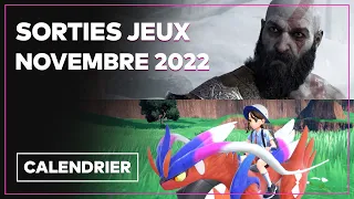 Toutes les SORTIES JEUX VIDEO NOVEMBRE 2022