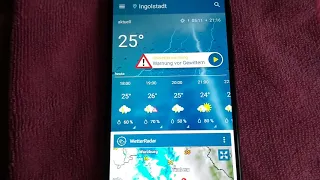 Mässiges Gewitter am 10.06.2019 in Ingolstadt Teil 1