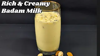 Badam Milk / Badam Doodh Recipe / Homemade Almond Milk