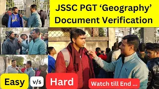 JSSC PGT ‘Geography’ Document Verification|PGT Geography|JSSC|@Studyboomboom