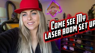 Laser engraving office/work space tour, ways to stay organized and utilize your time