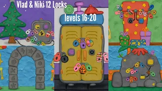 Vlad & niki 12 Locks level 16-20 walkthrough ||rud present||