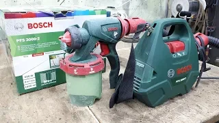 Краскопульт BOSCH PFS 3000-2. ТЕСТ. ПЛЮСЫ. МИНУСЫ. СТОИТ ЛИ ПОКУПАТЬ ?