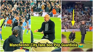 Pep Guardiola was booed by fans after Manchester City drew 2-2 with Crystal Palace at the Etihad🤷‍♂️