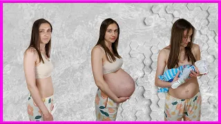 PREGNANCY TRANSFORMATION  / 4-40 неделя беременности за 90 секунд.