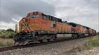 BNSF train Z-ALTSBD with 6 Units at Rhome, TX (June 29, 2021)