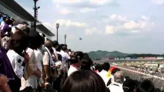 2010 INDY JAPAN 300mile 自衛隊F2戦闘機 ﾃﾞﾓ飛行