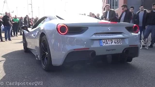 Ferrari 488 GTB w/ stock and Capristo exhaust - REVS And Accelerations