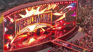 Wm35 brock lesnar and seth rollins intro live