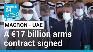 Macron in the Gulf: UAE signs €17 billion arms contract with France • FRANCE 24 English