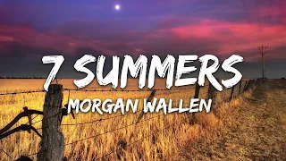 Morgan Wallen - 7 Summers ( Lyric Video ) Lee Brice, Chris Young,...