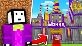 I Built WONKA's Chocolate Factory in Minecraft Hardcore!