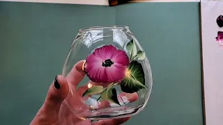 How I Paint on Glass and other Slick Surfaces