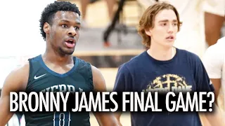 Bronny James WILD High School Final! Isaiah Elohim Dusty Stromer & Caleb Foster GO OFF