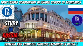 HOW TO GET FULLY FUNDED SCHOLARSHIP IN HSE |STUDY LAW IN RUSSIA |#studyinrussia #russia #hse #moscow