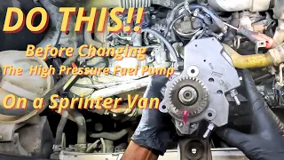 Mercedes / Dodge Sprinter High Pressure Fuel Pump Replacement ( Step by Step Guide ) OM642 Sprinter