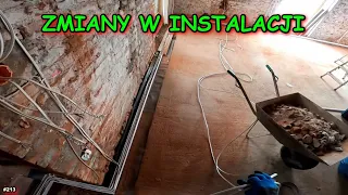 GNIAZDA SIMON 10, PRZERÓBKA INSTALACJI ELEKTRYCZNEJ,  REMONT STAREGO DOMU, VLOG, BUDOWA #213