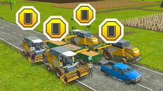 Small , Medium & Large Harvester In Fs16 | Fs16 Gameplay | Timelapse |