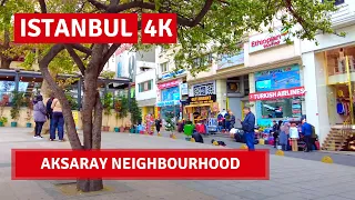 Istanbul Aksaray Neighbourhood Walking Tour 31 October 2021|4k UHD 60fps