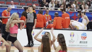 Moments from Vibe dance group performances at FIBA women's EuroBasket 2019