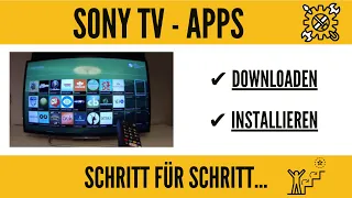 Sony Smart TV Apps installieren. GANZ EINFACH!!!