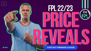 FPL PRICE REVEALS! | Official Player Prices Released (PART 1) | Fantasy Premier League 2022/23