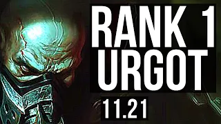 URGOT vs RIVEN (TOP) | Rank 1 Urgot, 500+ games, Dominating | BR Challenger | 11.21