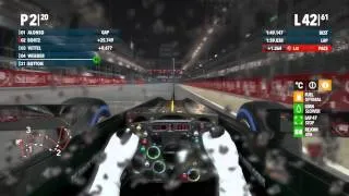 F1 2012 Marina Bay, Singapore Full Race with Commentary