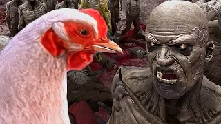 ОСАДА ЗАМКА И КУРИЦА ПРОТИВ ЗОМБИ ► Ultimate Epic Battle Simulator #4