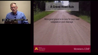 LTAP Webinar: Gravel Roads—Drainage, Maintenance, and Design