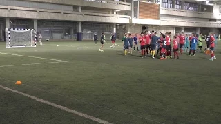 The judge provoked a fight. CSKA - Mytischi mini-football.