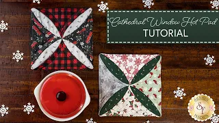 How To Make a Cathedral Window Hot Pad | A Shabby Fabrics Tutorial