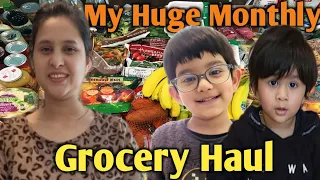 VLOG: MY HUGE MONTHLY GROCERY HAUL | *HUGE Indian WEEKLY grocery Haul | Indian Mom Full Routine