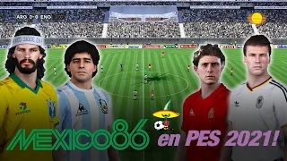 Mundial MÉXICO 86 en PES 2021!!!!!