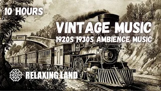 Time Travel: Vintage Train ASMR with 1920s-1930s Music