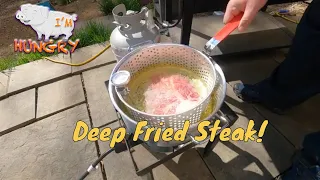 Deep Fried T-Bone Steak in a LoCo Deep Frier, Super Quick and Juicy!