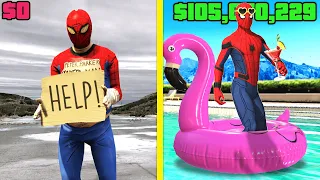 HOMELESS vs BILLIONAIRE SPIDERMAN In GTA 5!