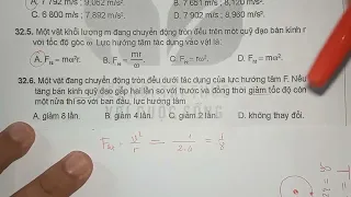 VẬT LÍ 10 -GIẢI SÁCH BÀI TẬP|| BÀI 32:  LỰC HƯỚNG TÂM|| KẾT NỐI TRI THỨC