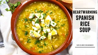 TRADITIONAL Spanish Rice Soup | Easy One-Pan HEARTWARMING Recipe