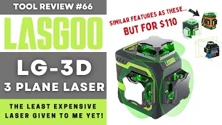 Lasgoo LG-3D Green 3-Plane Laser / The Cheapest Laser I Have Tried Yet! #tools #laserlevel #lasgoo