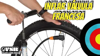 Como Inflar llanta de Bicicleta con VÁLVULA FRANCESA , también conocida como Presta o Fina