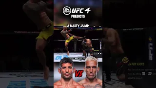 I Let UFC 4 Decide The Winner of Beneil Dariush vs Charles Oliviera #shorts #ufc #ufc4 #ufc289 #mma