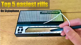 (Tutorial) TOP 5 Easiest Riffs On Stylophone | How to play top 5 easy songs