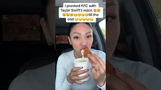 Best prank 🤪 #shortsvideo #shorts #taylorswift #kfc #mukbang #funny #funnyvideo #voice