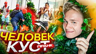 Человек-куст ПРАНК #1 / ЧУТЬ НЕ ОТХВАТИЛ ОТ МЕСТНЫХ