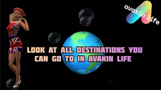 MelissajDiamonds Avakin Life looking at all destinations you can visit in avakin life